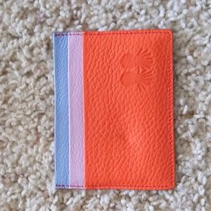 NWT Min & Mon Filium cardholder - neon orange/lilac/cerulean blue